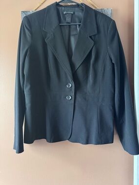 Preswick & Moore Black Two-Button Tailored Blazer
